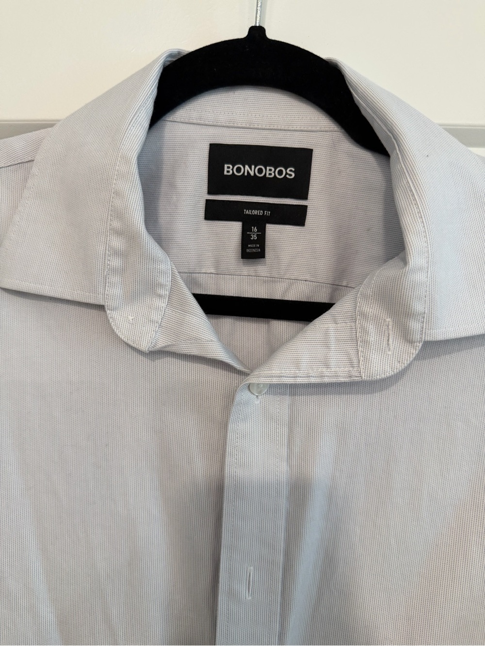 Bonobos Tailored Fit Light Gray Dress Shirt